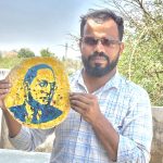 एका डोळ्याने पाहिलं जगावेगळं स्वप्न! चपातीवर साकारली डॉ. बाबासाहेब आंबेडकरांची हुबेहूब प्रतिमा
